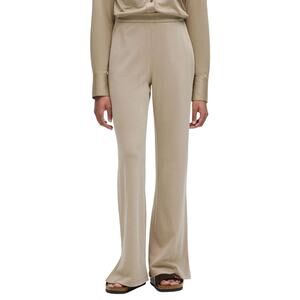 Lululemon Softstreme High-Rise Wide-Leg Pique Pant Sheer Oak Women's Size XS NWT